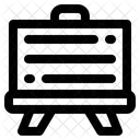 Blackboard Chalk Teaching Icon
