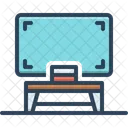 Blackboard School Table Icon