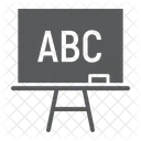 Blackboard Board Stand Icon