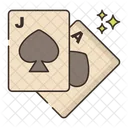 Blackjack Backcarat Card Game Icon