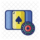 Blackjack Backcarat Card Game Icon