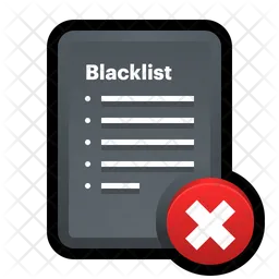 Blacklisting  Icon