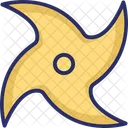 Blade Japanese Shuriken Ninja Star Icon