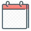 Calendario Blanco Limpio Icono