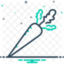 Blanco Rabano Planta Icono