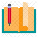 Book Open Pen Icon