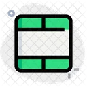 Blank Cell Interface Essentials Table Green F Icon