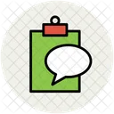 Blase Chat Zwischenablage Symbol