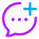 Bubble Chat Hinzufugen Symbol