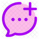 Bubble-Chat hinzufügen  Symbol