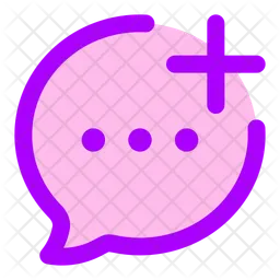 Bubble-Chat hinzufügen  Symbol