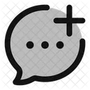 Bubble Chat Hinzufugen Symbol