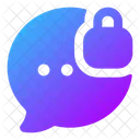 Bubble-Chat-Sperre  Symbol