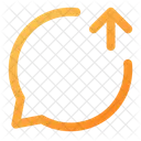 Bubble-Upload  Symbol