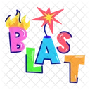 Blast Word Blast Text Blast Font Icon