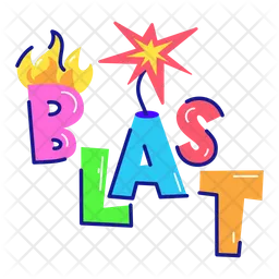 Blast Word  Icon
