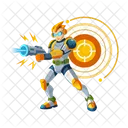 Blaster De Energia Personagem Jogo Ícone