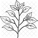 Blatt Zweig Pflanze Symbol