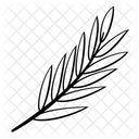 Blatt Bambus Zweig Symbol