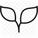 Zweig Blatt Blattchen Symbol