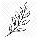 Tropisch Laub Garten Symbol