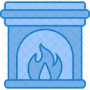 Feuer Winter Schornstein Symbol