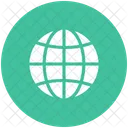 Blau Global Globus Symbol