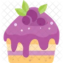 Kuchen Blaubeere Suss Symbol