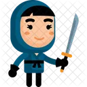 Blauer Ninja  Symbol