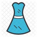 Blaues Kleid Jung Frau Symbol