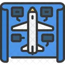 Blaupause Flugzeug Design Symbol