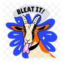 Bleat It Licking Goat Icon