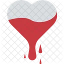 Bleeding Heart Crazy Love Dripping Heart Icon