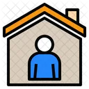 Haus Avatar Zu Hause Bleiben Symbol