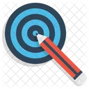 Bleistift Dart Brett Symbol