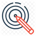 Bleistift Dart Brett Symbol