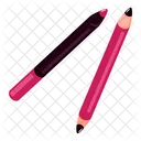 Bleistift Make Up Lippenstift Eyeliner Symbol