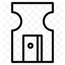 Bleistiftspitzer Bleistiftspane Scharf Symbol