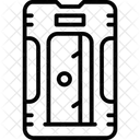 Hand Bleistiftspitzer Bleistiftspitzer Schulmaterial Symbol