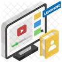 Blended Learning Distance Education Virtual Learning Icon
