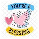 Blessing Bird Thanks Icon