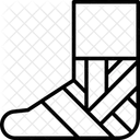 Blessure Blessure Au Pied Blessure A La Jambe Icône