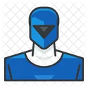 Power ranger bleu  Icône