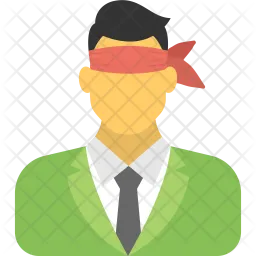 Blindfolded Businessman  Icon