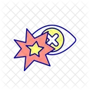 Danger Radiation Flash Icon
