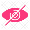 Blindness Hide View Eye Icon