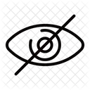 Blindness Hide View Eye Icon