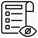 Vision Test Eye Test Blindness Test Icon