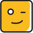 Blink Emoji Face Icon