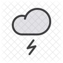 Blitz Wolke Regen Icon